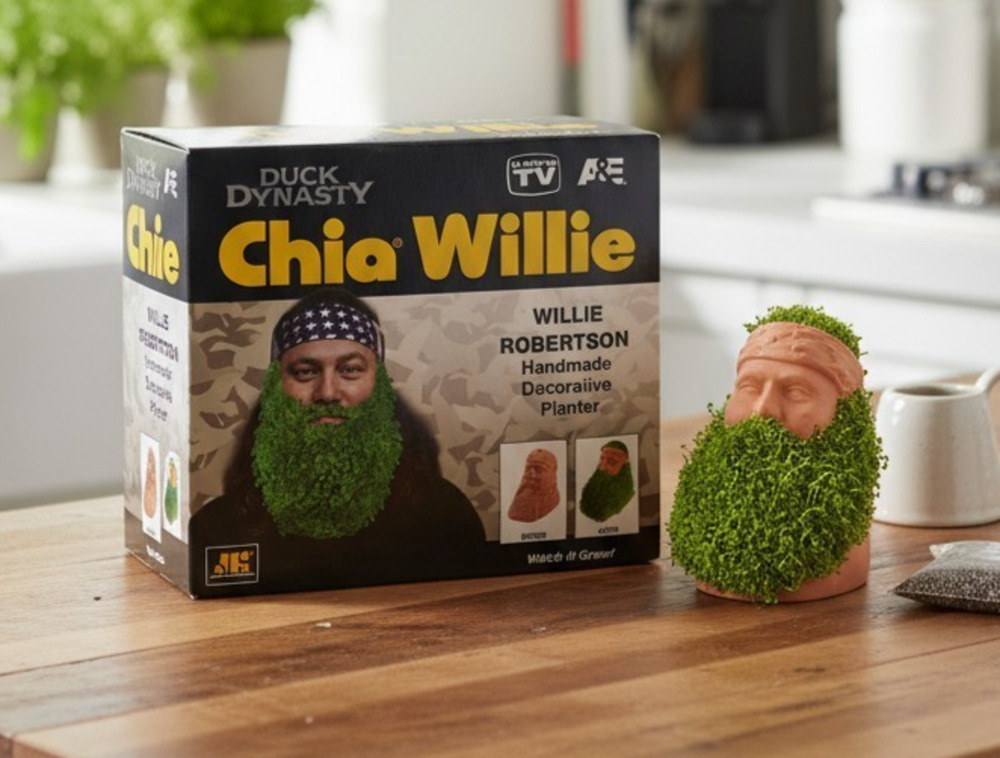 Duck Dynasty Chia Pet Willie Robertson Decorative Chia Willie Planter A&E New